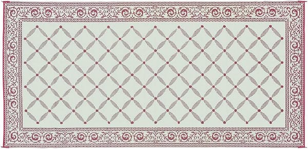 Stylish Camping 119185 9-feet by 18-feet Reversible Mat, Plastic Straw Rug, Large Floor Mat for Outdoors, RV, Patio, Backyard, Picnic, Beach, Camping (Burgundy/Beige) - Image 2