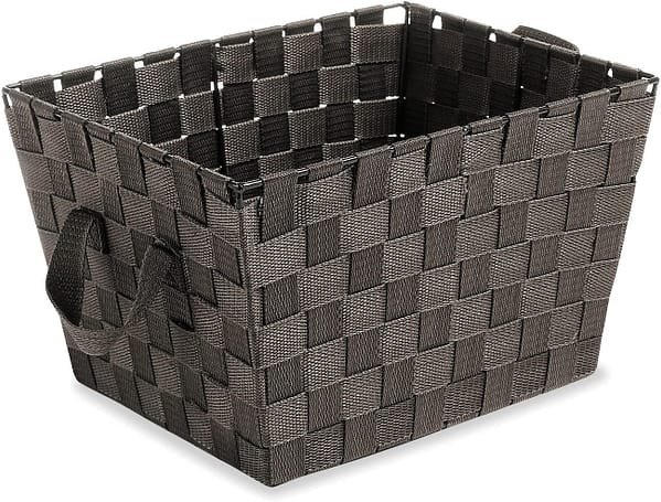 Whitmor Woven Strap Small Tote Espresso