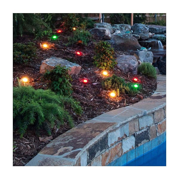 Enbrighten Seasons Mini Color-Changing LED Landscape Lights, 36 Lights, 70 ft. Black Cord - Image 4