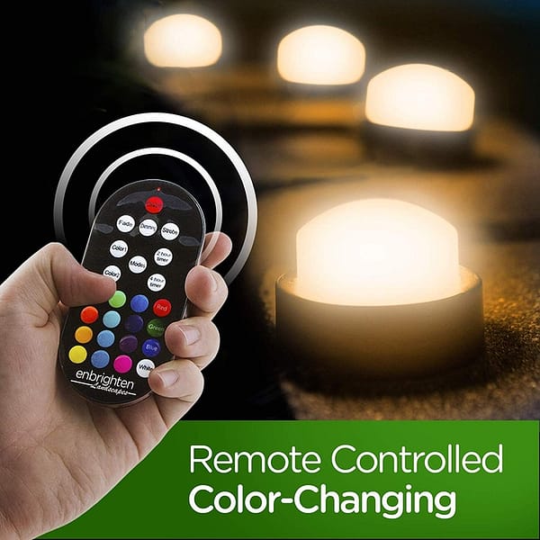 Enbrighten Seasons Mini Color-Changing LED Landscape Lights, 36 Lights, 70 ft. Black Cord - Image 8