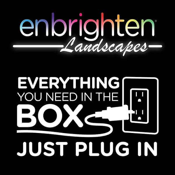 Enbrighten Seasons Mini Color-Changing LED Landscape Lights, 12 Lights, 22 ft. Black Cord - Image 10