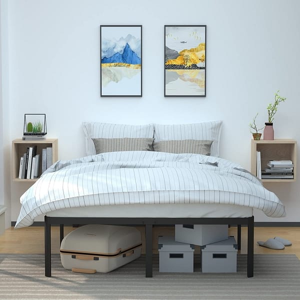 Amazon Basics Heavy Duty Non-Slip Bed Frame with Steel Slats, Easy Assembly - 18"H, (Queen) - Image 6
