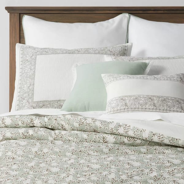 Queen 8pc Richland Floral Comforter Set Green - Threshold™