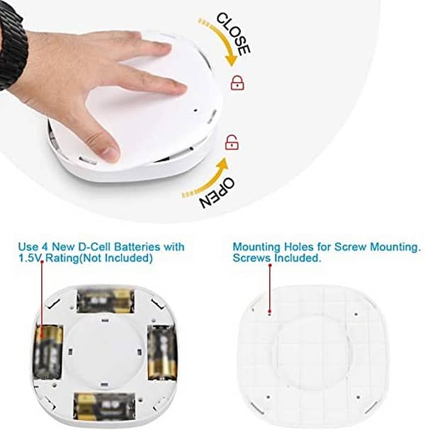 Motion Sensor Ceiling Light Fixtures - 2pk - Image 2