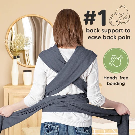 Baby Wrap Carrier (Mystic Gray) - Image 6